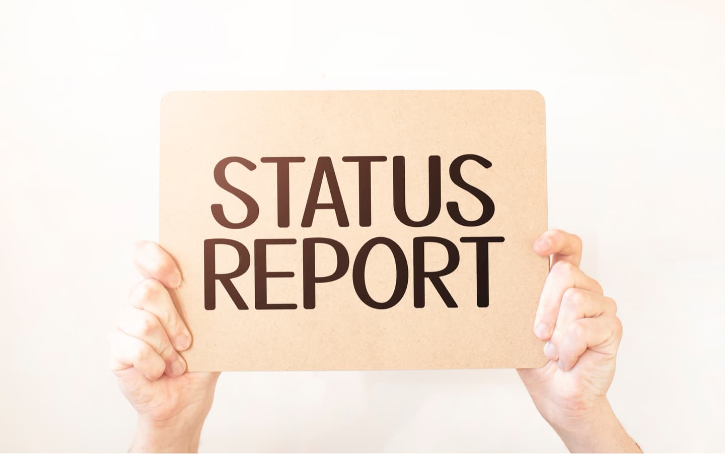 Employment Status Report sign