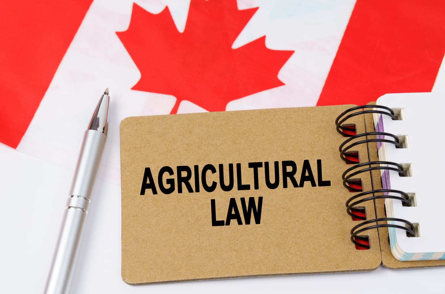 Agricultural Law on Canadian flag background